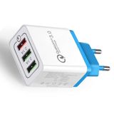  Củ Sạc Nhanh Quick Charge 3.0 công suất 18w ba cổng Cốc Sạc Nhanh 