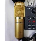  Combo bộ Mic/Micro Thu Âm Hát Karaoke,Livestream online cực hay( Trọn Bộ Souncard V8/Bm900 ) 