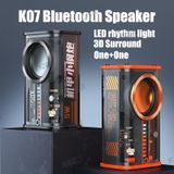  Loa Bluetooth mini không dây BYZ K07 siêu trầm thiết kế cổ điển trong suốt Led nháy theo nhạc Pin 4 giờ -dc5027 