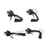  Webcam HD 720p kẹp màn hình - Thu hình cho máy tính, pc, TV, để bàn - dạy học trực tuyến- học online -dc4062 