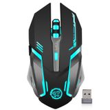  Chuột không dây dùng pin sạc Azzor D9 / War Worl T1 - Led 7 màu chuyên game -DC2394 