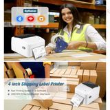  Máy in đơn hàng TMĐT khổ 110mm, in tem mã vạch nhiệt Xprinter XP420B 