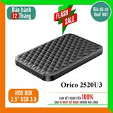  Hộp đựng ổ cứng di động Orico 2577U3 / 2139U3 / 2189U3/2521U3/2520U3 2.5inch (Đen) 