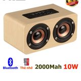  Loa gỗ bluetooth hỗ trợ đọc thẻ nhớ âm thanh nổi HIFI siêu trầm W5 -dc2179 