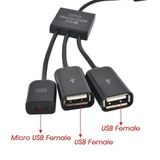  Cáp OTG Micro USB 3in1 kết nối điện thoại,máy tỉnh bảng,Tay cầm chơi game chân android 