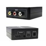  THIẾT BỊ CHUYỂN ĐỔI AV SANG HDMI THÊM CỔNG ÂM THANH FULL HD (ĐEN) DC933 