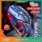  Chuột chơi game máy tính G5 led RGB- chuột Gaming thiết kế 6D, chỉnh được DPI, tương thích pc, laptop, máy bàn -dc4398 