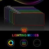 Bàn di chuột cỡ lớn led rgb lót Chuột gaming Pad full Cho Cả Bàn Phím Và Chuột độ dày 4 li giá rẻ 