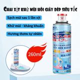 Chai Xịt khử mùi cho giày và tất, công nghệ nano bạc Khử mùi hiệu quả, diệt khuẩn 260ml 