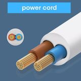  Ổ cắm điện đa năng thông minh kèm 2 cổng sạc USB đa năng và 4 lỗ cắm, Dây Cáp Dày Chất Lượng Cao 