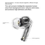  Tai nghe Bluetooth M6 màn hình cảm ứng thông minh chống ồn ENC/ANC chống nước IPX6 cuộc gọi HD 