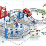 [Nhập mã TOYMAY15 giảm 15K] Đồ chơi Bộ lắp ráp đường đua ô tô 90chi tiết - đường ray ô tô đua -dc2497 