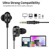  Tai Nghe nhét tai Có Dây 3.5Mm Âm Thanh Nổi HiFi Hai bênTai Nghe Chơi Game Thể Thao Có Micrô Dành Cho Điện Thoại -dc3810 