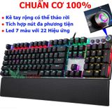  Bàn Phím Cơ Aula F2058 Phím Blue Switch, Tích Hợp Núm Điều Chỉnh Led Với 20 Chế Độ Led Khác Nhau 