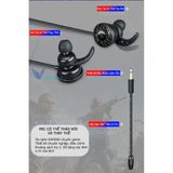  Tai Nghe Chơi Game T5 Kèm Mic Rời bass siêu trầm Cho Điện Thoại, Máy Tính, PC, Laptop -dc3642 