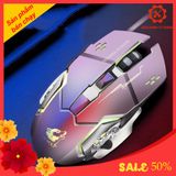  [RẺ VÔ ĐỊCH] Chuột Gaming FREE WOLF V5 led 7 màu cực đẹp chuyên game, dây siêu bền -dc2220 