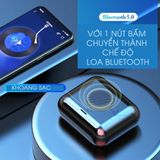  Tai Nghe Bluetooth TWS 5.0 Cảm Ứng Thông Minh 3 in 1 Âm Thanh vòm 9D Dock sạc kiêm loa Mẫu mới 2019 -dc3889 