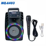  Loa Bluetooth Karaoke MQ-A403 Mini - Kèm Mic, FM, Thẻ Nhớ/USB 