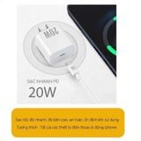  Bộ củ cáp sạc nhanh PD20W không nóng máy, an toàn ổn định khi sử dụng - dc5135 