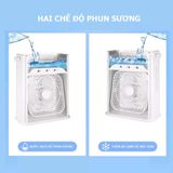  Quạt Điều Hòa Hơi Nước Mini - Quạt Phun Sương Mini Làm Mát Để Bàn 3 chế độ tích hợp đèn led 7 Màu 