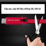  Cáp sạc tái sinh siêu bền 3 loại cho IP, Android, Type-c an toàn khi sử dụng 