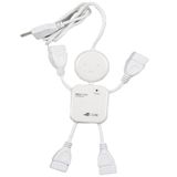  Hub chia cổng USB 2.0 hình nhân Prooci HUB-01 (Trắng)_ dc1274 