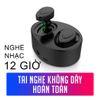  (CAO CẤP) Tai Nghe Bluetooth Không Dây - Nghe 12h, Âm Thanh Stereo Kèm Dock Sạc Tích Hợp Pin Trâu, Chống Ồn -dc3312 