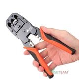  Kềm / Kìm bấm đầu mạng cos line hãng Kapusi Japan, 3 đầu tích hợp 4P, 6P, 8P kèm tuốt dây điện 