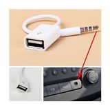  USB chuyển đổi rắc 3.5 thành audio màu trắng - dc2615 