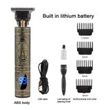  Bộ tông đơ cắt tóc T9 có thể sạc lại, màn hình hiển thị pin- máy cạo râu mini 