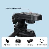  Tripod - Chân đế điện thoại, chân đế máy ảnh NeePho NP-8810, khung nhôm cao cấp ,Kèm kẹp điện thoại + Remote -dc5003 