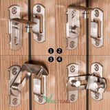  Chốt khóa góc 90 độ bằng thép không gỉ tiện dụng 