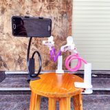  Giá dỡ kẹp điện thoại Ipad máy tính bảng xoay 360 độ chắc chắn, kẹp bàn đầu giường uốn mọi kiểu 5179 