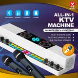  Soundcard Karaoke KTV Y6 Pro/SY6 - Kèm Audio, 2 Micro Không Dây, Hiệu Ứng Đèn LED - DC5212 