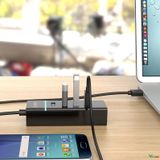  Bộ chia USB HUB 4 cổng USB 3.0 ORICO W6PH4-U3-BK- Nhà Phân Phối Chính Hãng -DC4229 