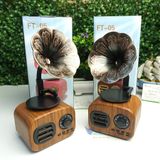  (Xả lỗ) Loa di động bluetooth HM11-BT01 phong cách cổ điển hỗ trợ khe cắm USB, thẻ nhớ, TF xịn, sang trọng 