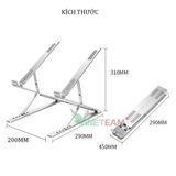  Giá đỡ laptop nhôm thiết kế thông minh 2 tầng điều chỉnh độ cao, gấp gọn ,nâng tản nhiệt laptop N8 