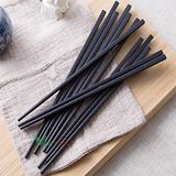  Bộ 10 đôi đũa nhựa nhật bản hàn quốc dùng ăn cơm cao cấp khảm vàng chịu nhiệt chống trơn 