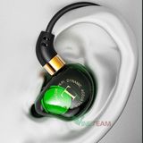  Tai Nghe Nhét Tai Chống ồn Có Dây Fonge TM01 Drive lõi Kép Âm Thanh HIFI Có Micro , Chơi game Tốt -dc4465 
