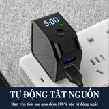  Cốc sạc nhanh 2 cổng USB 2.4A tự ngắt điện thông minh 