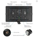  Đèn led livestream studio ,Bảng Đèn LED Andoer 800 Bóng 3200-5600K Có Thể Điều Chỉnh Nhiệt Độ 