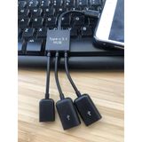  Cáp OTG Type C 3in1 kết nối điện thoại,máy tỉnh bảng,Tay cầm chơi game chuẩn Type -C -DC3737 
