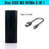  Box ổ cứng SSD M2 NVMe & NGFF 2 in 1, biến ổ cứng M2 thành ổ cứng di động cắm USB Type C -dc4870 