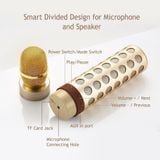  Micro Kèm Loa Karaoke Bluetooth Nhập Khẩu Cao Cấp KTV K8 Có Khe Cắm Thẻ Nhớ 3 Trong 1-DC3345 