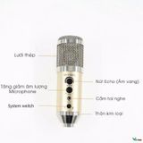  Micro livestream 3trong1 MK-F500TL BH 6 tháng - Micro thu âm cho điện thoại và máy tính MK F500TL - Micro karaoke F500 