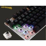  Bàn phím cơ Metoo Zero Fullsize 104 phím nhiều chế độ Switch blue 