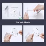  Giá đỡ điện thoại đế tròn bằng nhựa PP, đỡ được máy tính bảng, vừa xem vừa cắm sạc 