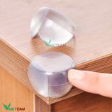  Miếng bịt góc bàn silicon an toàn cho bé mẫu  trong suốt -dc4366 