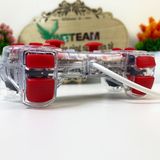  Tay cầm chơi game PC Cổng USB Có Đèn Led + Rung Trong Suốt SB-19 Chơi FO4, Genshin Impact, Pes 2024 