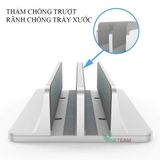  Giá đỡ đế kẹp Laptop Macbook máy tính bảng Surface dạng đứng bằng nhôm nguyên khối 